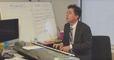 Stephen Colbert Could Use a Hand Crafting His LATE SHOW Theme Song
